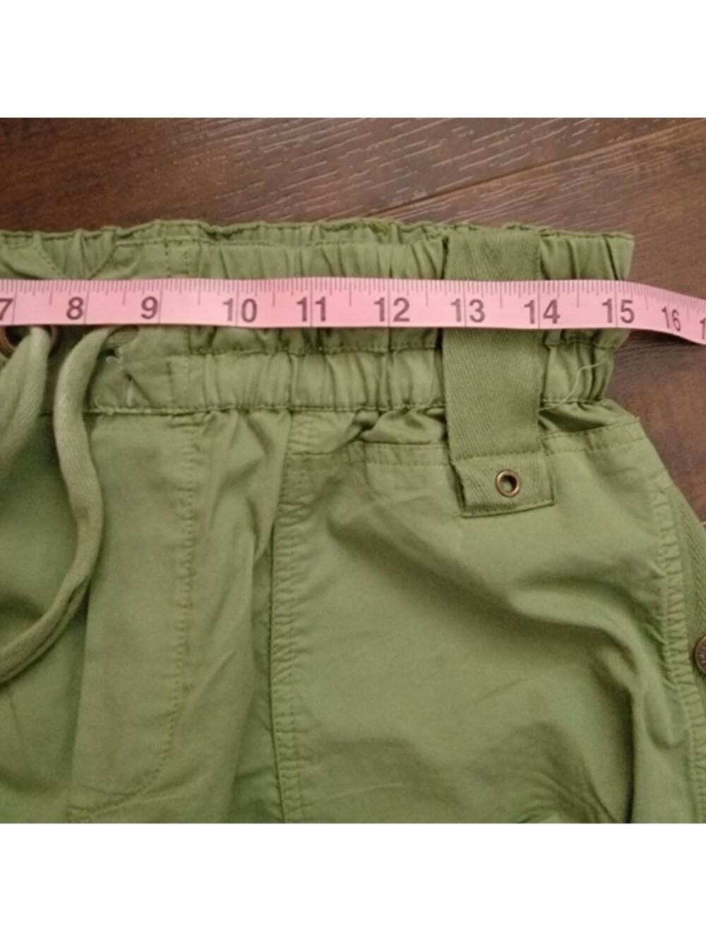 Free People Onset Cargo Pants Utility Y2K Parachute Indie Green 90s Womens M - Picture 5 of 7